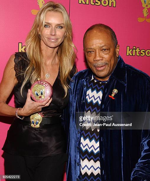 Kimberly Hefner and Quincy Jones during Tweety "Natural Blonde" Shopping Party and Clothing Launch - Arrivals at Kitson in Los Angeles, California,...