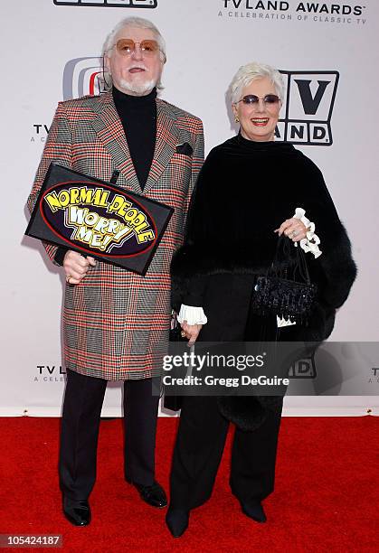 Marty Ingels and Shirley Jones during 3rd Annual TV Land Awards - Arrivals at Barker Hangar in Santa Monica, California, United States.