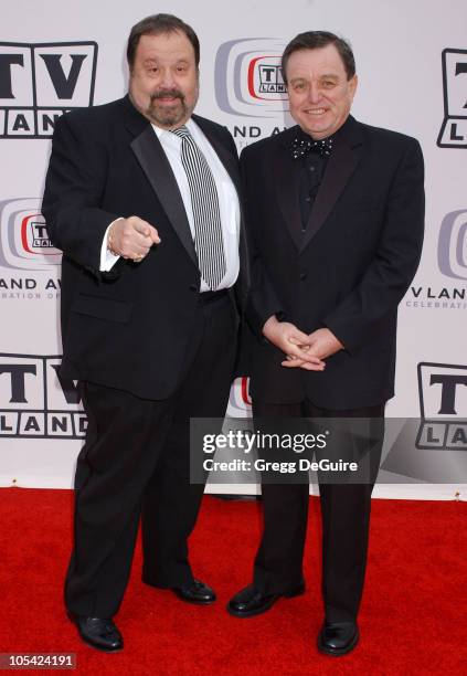 Frank Bank and Jerry Mathers during 3rd Annual TV Land Awards - Arrivals at Barker Hangar in Santa Monica, California, United States.