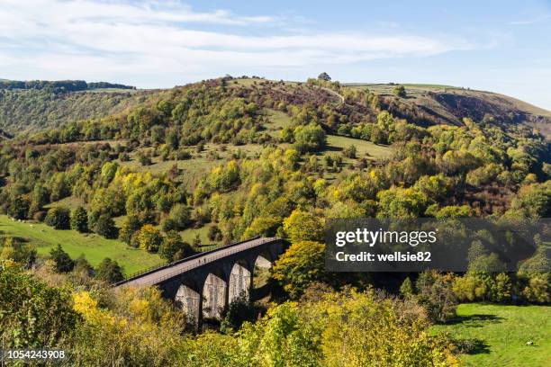 monsal head viaduct - peak district national park stock pictures, royalty-free photos & images