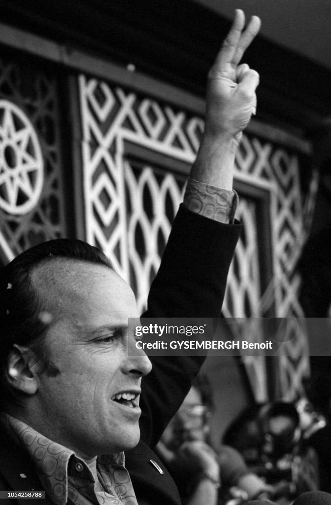 Lisbonne, Portugal, 5 avril 1975 Meeting électoral du Parti... News