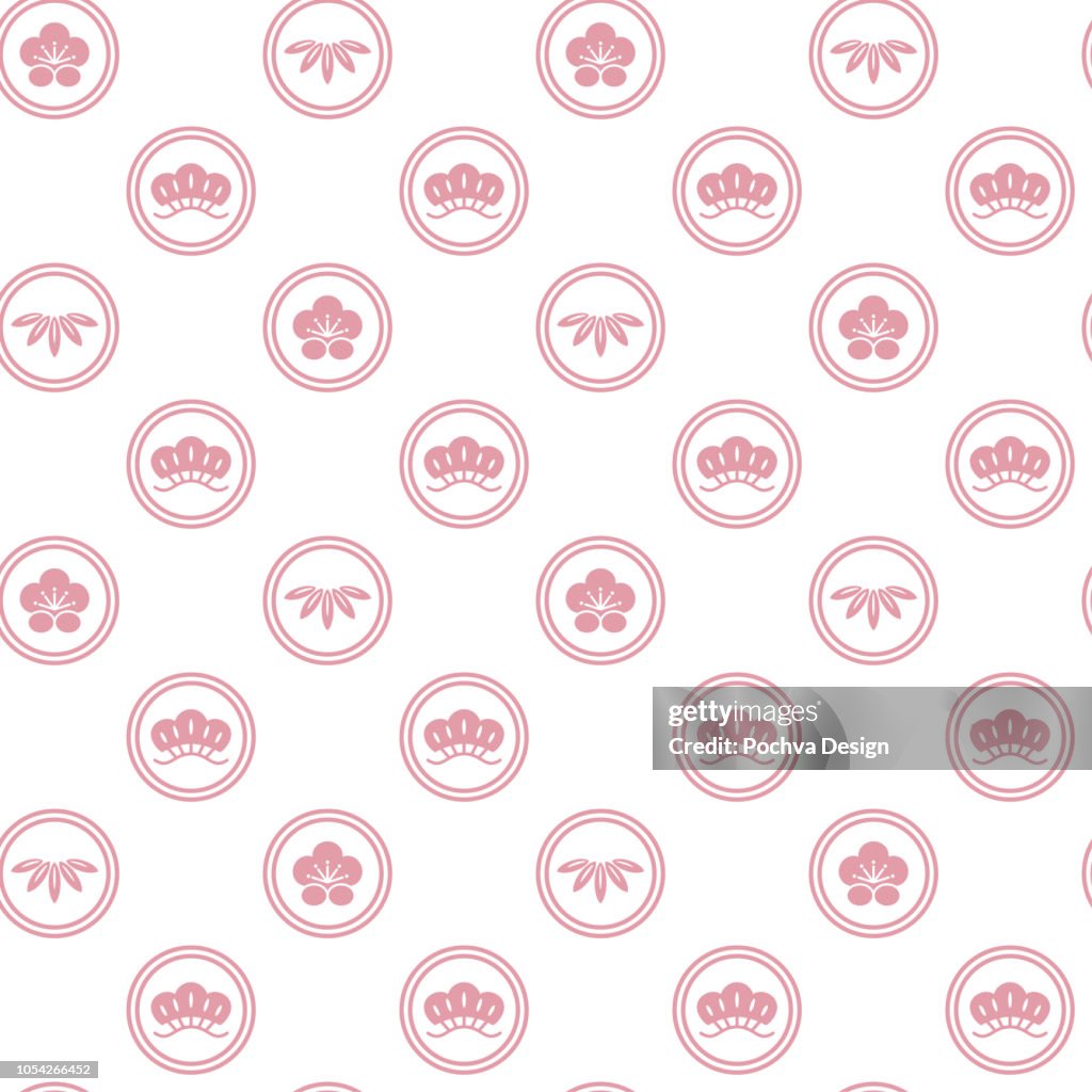 Japanese traditional seamless pattern