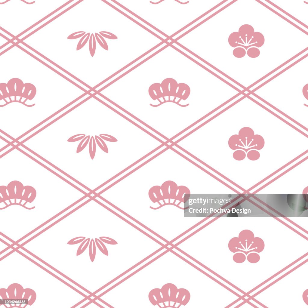 Japanese traditional seamless pattern