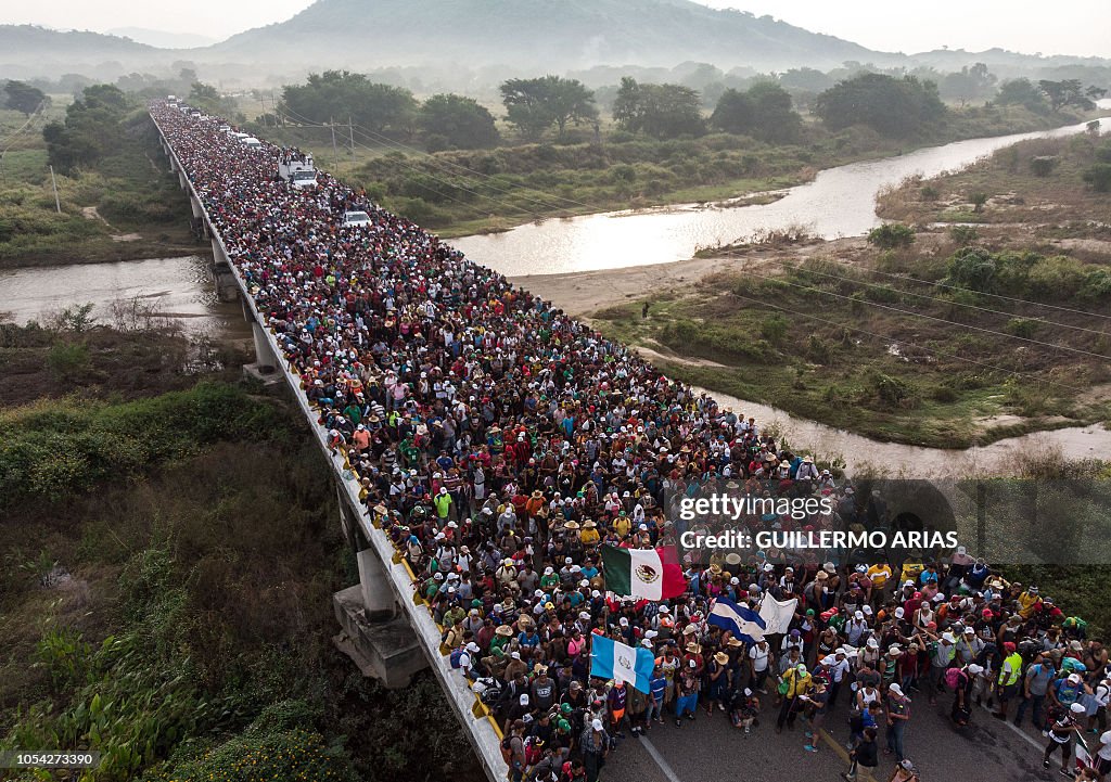 TOPSHOT-MEXICO-HONDURAS-US-MIGRATION