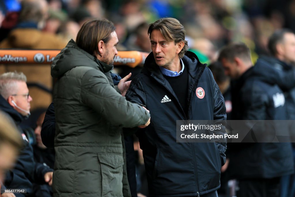Norwich City v Brentford - Sky Bet Championship
