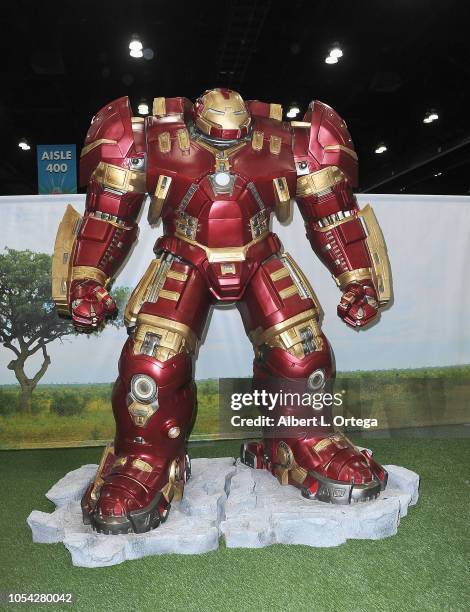 Hulk Buster Iron Man suit on display on Day One of Los Angeles Comic Con held at Los Angeles Convention Center on October 26, 2018 in Los Angeles,...