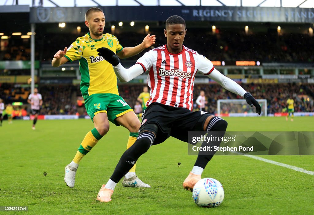 Norwich City v Brentford - Sky Bet Championship