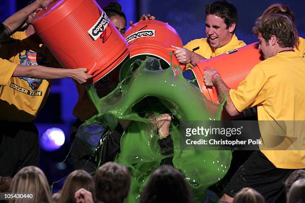 Will Ferrell gets "slimed" during Nickelodeon's 18th Annual Kids Choice Awards - Show at Pauley Pavilion in Los Angeles, California, United States.