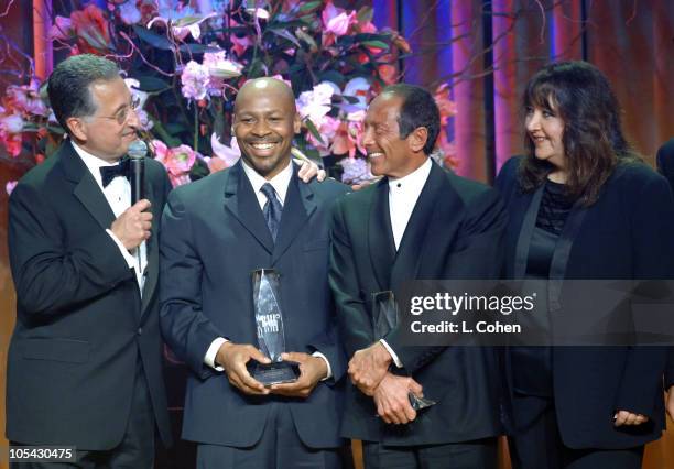 Del Bryant, president/CEO of BMI, Kevin Eubanks and Paul Anka "Tonight Show" theme composers with Doreen Ringer Roos, vice president of Film/TV...