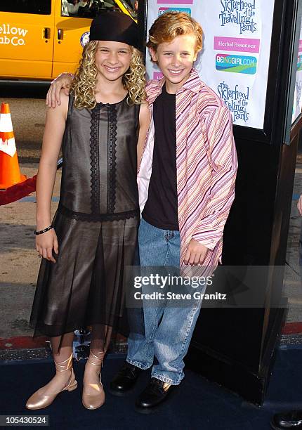 Cayden Boyd and Jenna Boyd during "The Sisterhood of the Traveling Pants" Los Angeles Premiere at Grauman's Chinese Theatre in Hollywood, California,...