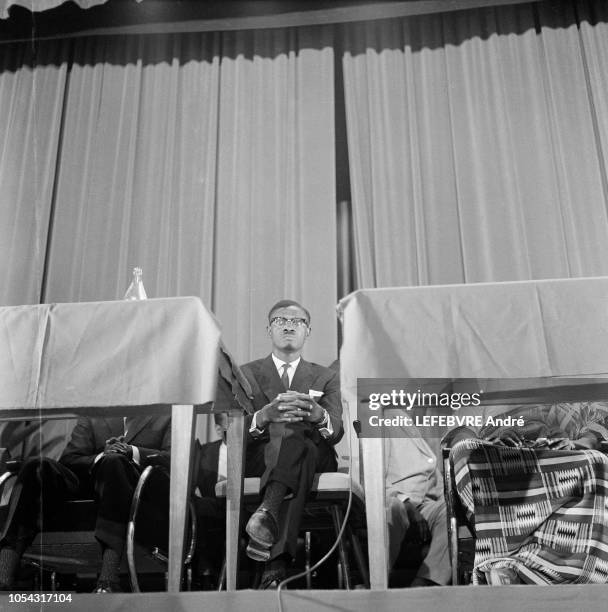 Léopoldville, Congo, août 1960 --- Patrice LUMUMBA, Premier ministre de la République du Congo-Léopoldville, indépendante depuis tout juste deux...