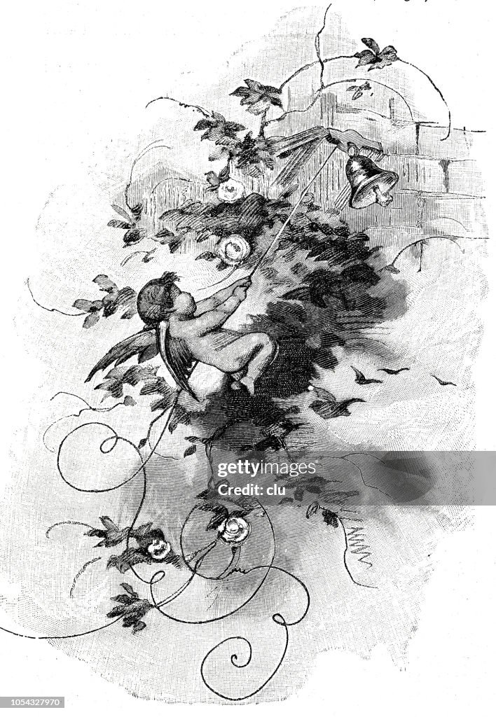 Bell Ringing Angel Symbolic Angel Ringing The Bell High-Res Vector Graphic - Getty Images