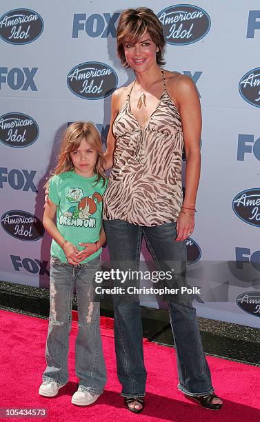 Lisa Rinna during "American Idol" Season 4 - Finale - Arrivals at The Kodak Theatre in Hollywood, California, United States.