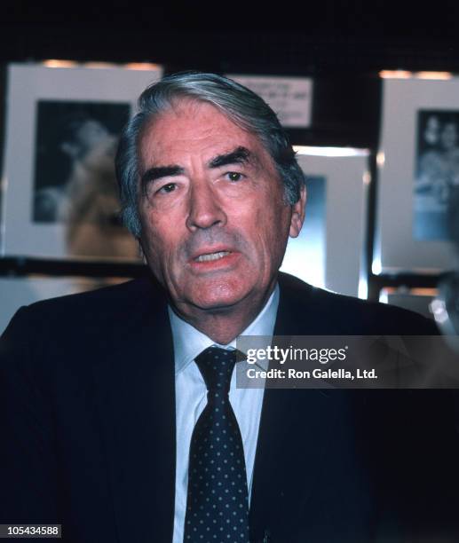 Gregory Peck during Gregory Peck at Westside Arts Theater - September 9, 1986 at Westside Arts Theater in New York City, New York, United States.