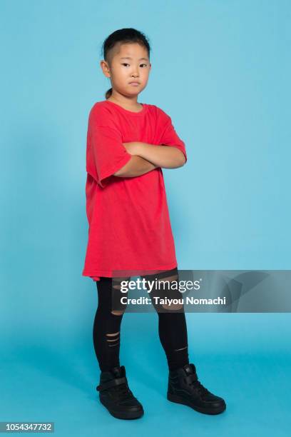 cool japanese girls portrait - girl power stock pictures, royalty-free photos & images