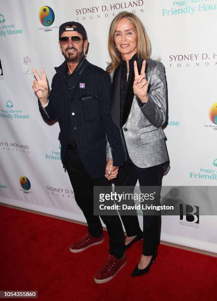 Ringo Starr and Barbara Bach Starkey attend the Peggy Albrecht Friendly House's 29th Annual Awards Luncheon at The Beverly Hilton Hotel on October...