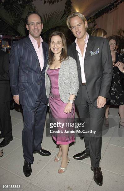 Andrew Saffir, Bettina Zilkha and Daniel Benedict during "The Starter Wife" A Novel By Gigi Levangie Grazer - Cocktail Party at The Hudson Hotel...