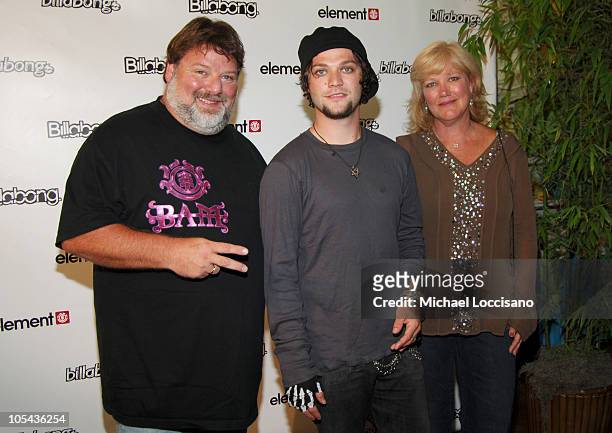Phil Margera, Bam Margera and April Margera during Billabong and Element Celebrate Their Flagship Store Opening in Times Square at Billabong Store...
