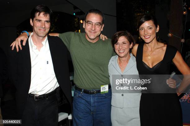 Thomas Gibson of "Criminal Minds", Mandy Patinkin of "Criminal Minds", Nina Tassler, President of CBS Entertainment and Lola Glaudini of "Criminal...