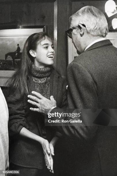 Jennifer Grant and Cary Grant during Ahmet Ertegun's Sunday Brunch at Fairfax Hotel in Washington D.C., Washington D.C., United States.