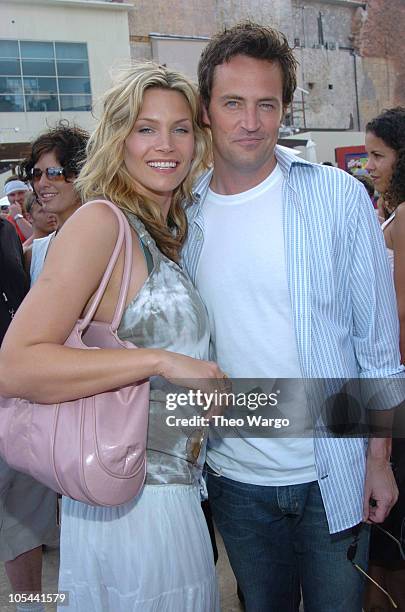 Natasha Henstridge and Matthew Perry during MTV 2004 Spring Break in Cancun at The City- MTV SpringBreak in Cancun, Mexico.