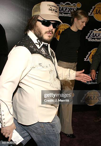 Jack Black during 1st Annual Palms Casino Royale to Benefit The Lakers Youth Foundation at Barker Hangar in Santa Monica, California, United States.