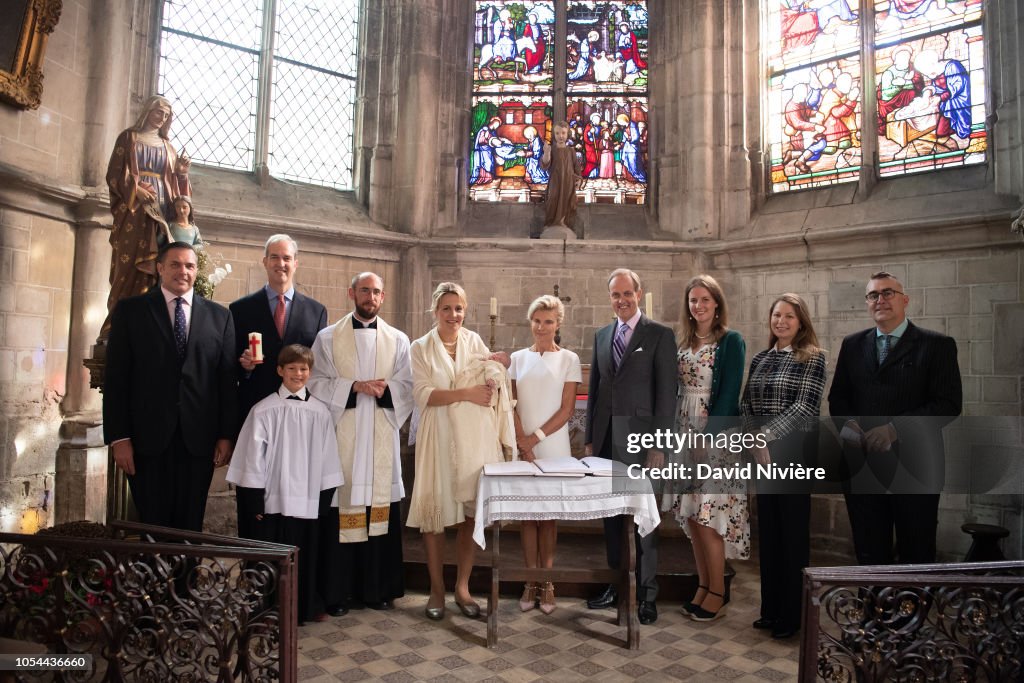 Christening Of Princess Jacinthe Of Orleans In Dreux