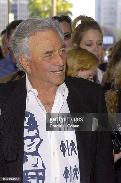 Peter Falk during "Mamma Mia!" Los Angeles Premiere - Red Carpet at Pantages Theatre in Hollywood, California, United States.