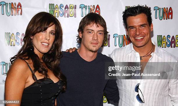 Cafe Entertainment Chairwoman and CEO Celia Fox, Jason London and Antonio Sabato Jr.