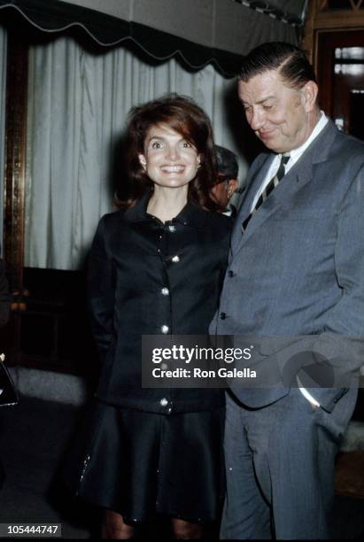 Jackie Onassis and Franklin Delano Roosevelt Jr. During Jackie Onassis and Ari Onassis Sighting At Le Cote Basque - October 6, 1969 at La Cote Basque...
