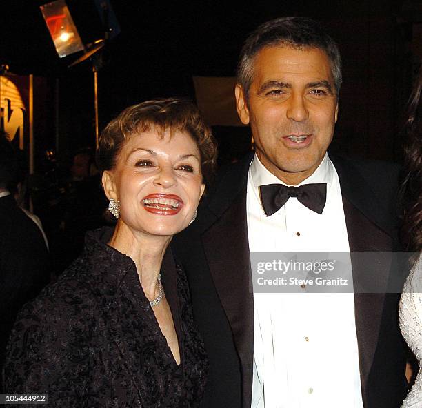 George Clooney and mother Nina Warren Clooney during "Ocean's Twelve" Los Angeles Premiere - Arrivals at Grauman's Chinese in Hollywood, California,...