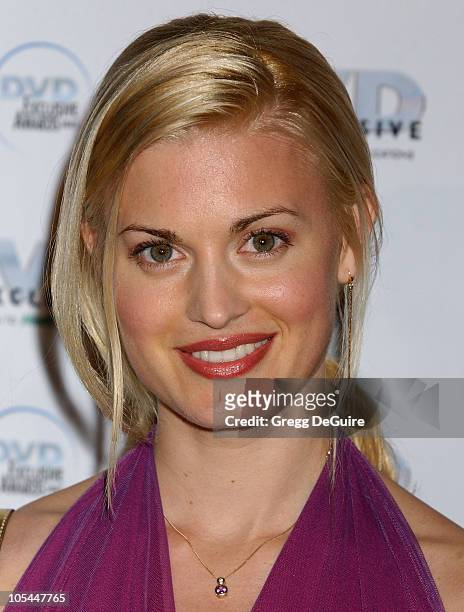 Brooke D'Orsay during 2005 DVD Exclusive Awards - Arrivals at California Science Center in Los Angeles, California, United States.