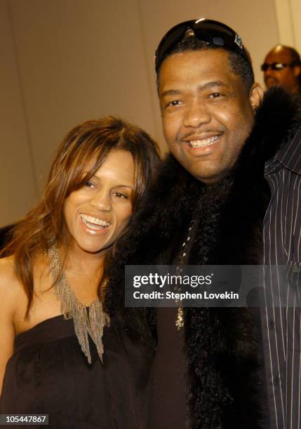 Kai Milla and Kithe Brewster, stylist during Olympus Fashion Week Fall 2005 - Kai Milla - Front Row and Runway at The Newspace in New York City, NY,...