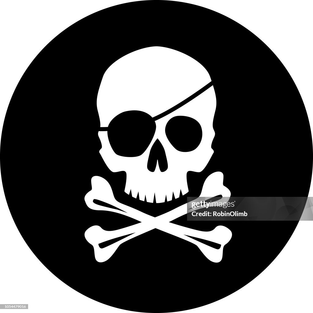 Piraten-Totenkopf-Symbol