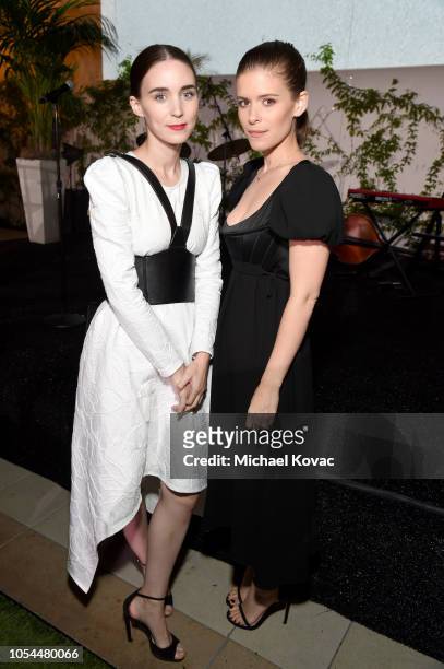 Rooney Mara and Kate Mara attend the Animal Equality Inspiring Global Action Gala at The Beverly Hilton Hotel on October 27, 2018 in Beverly Hills,...