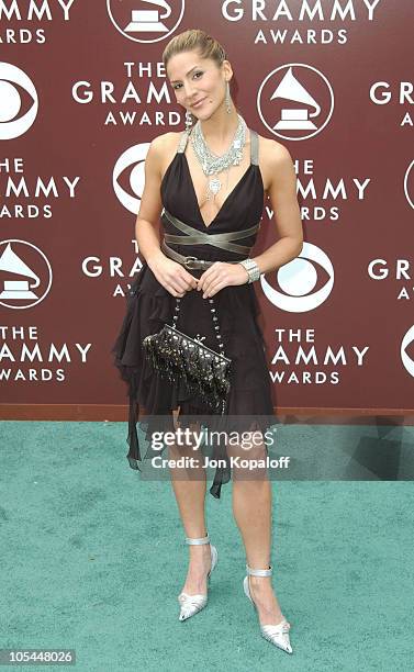 Amanda Byram during The 47th Annual GRAMMY Awards - Arrivals at Staples Center in Los Angeles, California, United States.