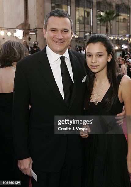 Michael Nathanson of MGM and daughter Olivia during The 77th Annual Academy Awards - Executive Arrivals at Kodak Theatre in Hollywood, California,...