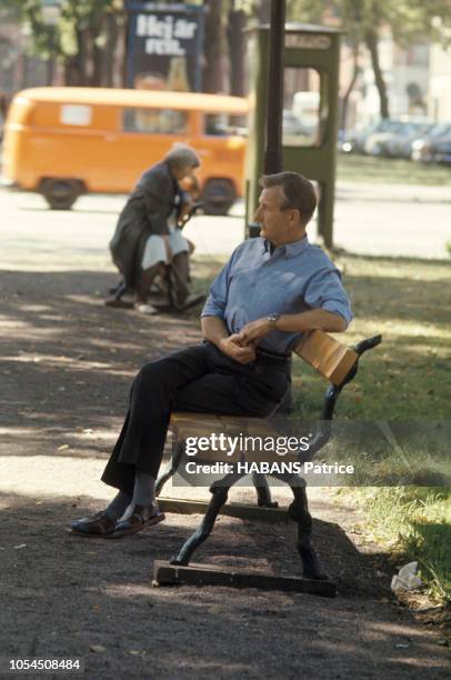 Malmö, Suède, août 1969 --- Portrait de Carl Gustav VON ROSEN, aviateur suédois, qui a soutenu les Ibos chrétiens lors de la guerre du Biafra, en...