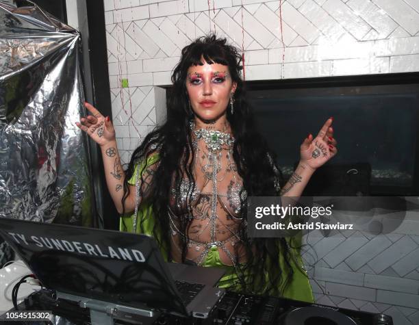 Brooke Candy performs at The Misshapes Halloween party hosted by Ketel One Family-Made Vodka on October 27, 2018 in New York City.