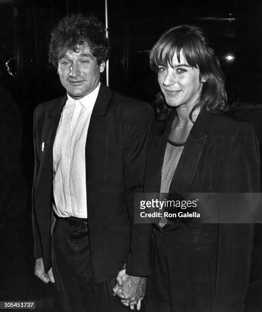 Robin Williams and Wife Valerie Williams during Electra Asylum Party For Richard Perry - November 2, 1981 at Rainbow Room in New York City, New York,...