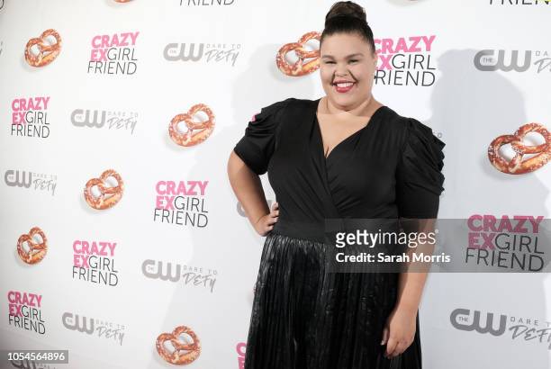 Actress Britney Young attends the "Crazy Ex-Girlfriend" season 4 premiere party at El Cid on October 13, 2018 in Los Angeles, California.