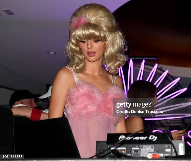Kendall Jenner attends Casamigos Halloween party at CATCH Las Vegas at ARIA Resort & Casino on October 27, 2018 in Las Vegas, Nevada.