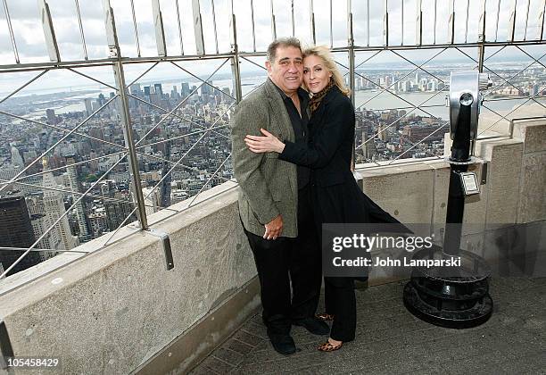 Dan Lauria and Judith Light visits The Empire State Building on October 14, 2010 in New York City.