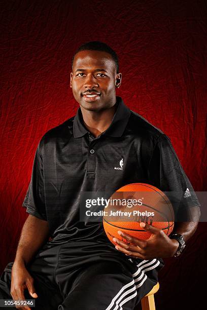 Assistant coach Anthony Goldwire of the Milwaukee Bucks poses for a portrait during 2010 NBA Media Day on September 27, 2010 at the Milwaukee Bucks...