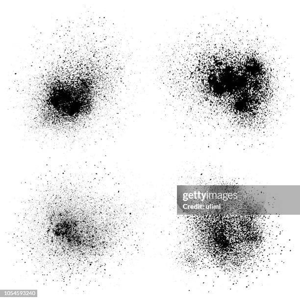 grunge design elements - chalk explosion stock illustrations
