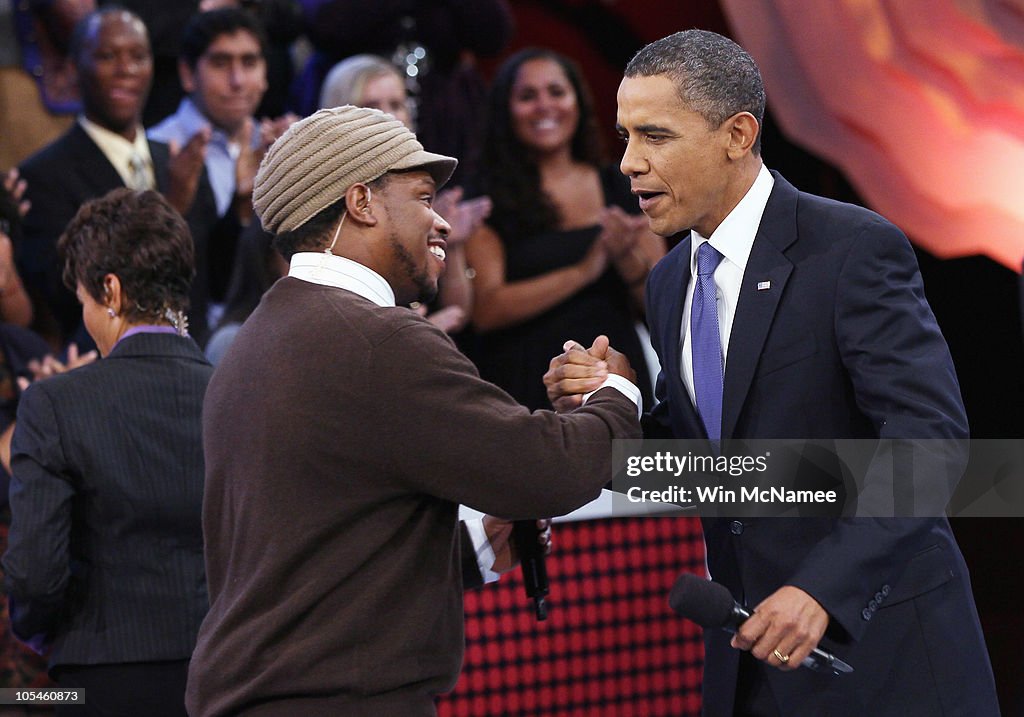 Obama Participates In MTV/BET Youth Town Hall