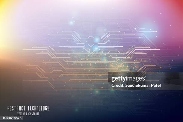 technology innovation concept - computer loading circle stock illustrations