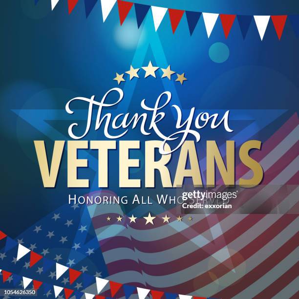 thank you veterans - veterans day stock illustrations