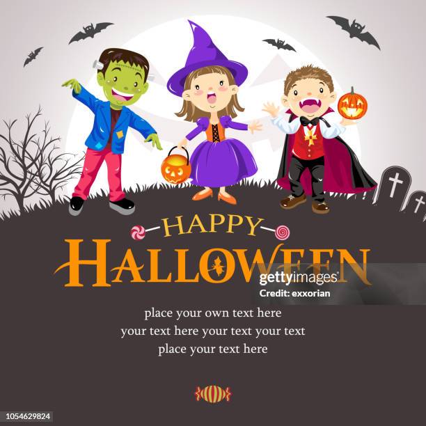 happy halloween invitation - vampire stock illustrations