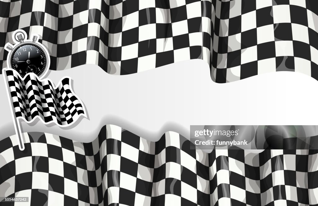 Checkered speed banner